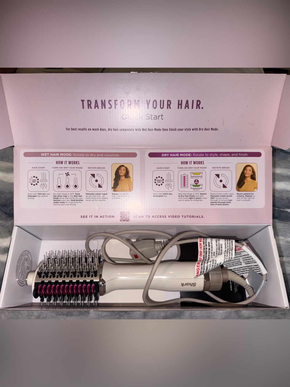 SHARK BLOW DRYER SMOOTH STYLE BLOW DRY BRUSH